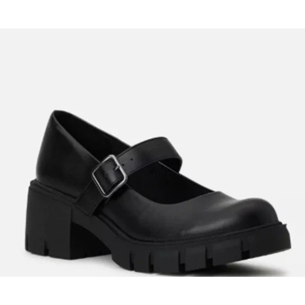 Madden NYC Women's Lug Sole Mary Janes Black SZ 7 - NEW